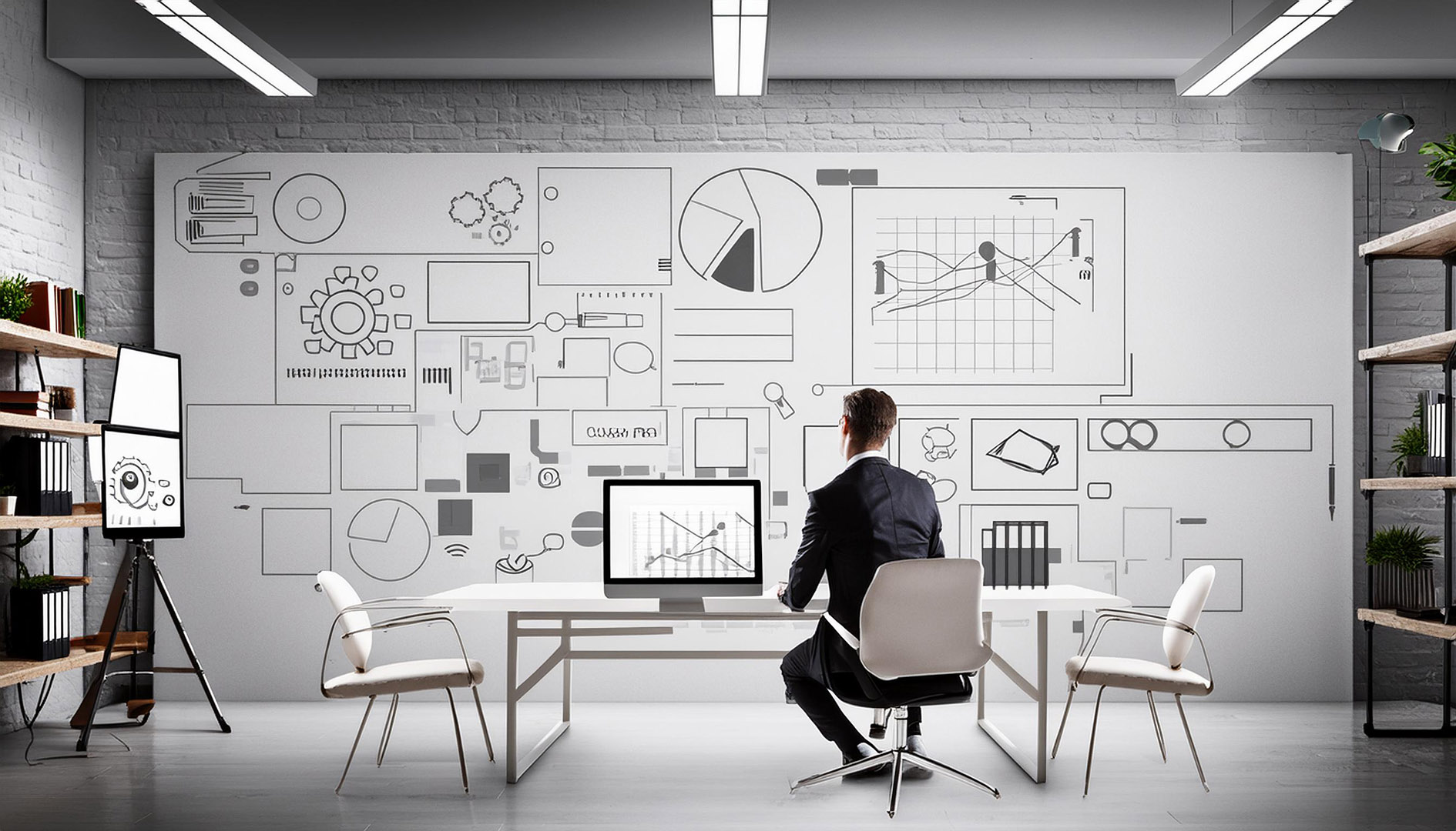 Abstract office showcasing UX improvements